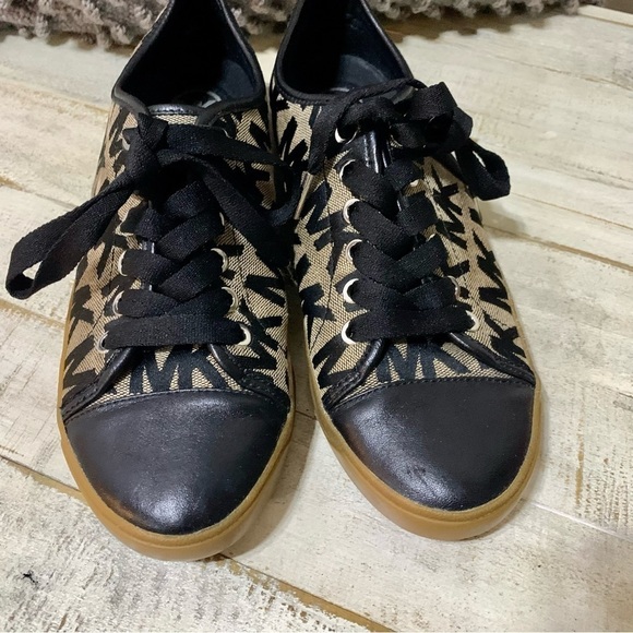❤️Michael Kors Khaki & Black Sneakers Tennis shoes - Picture 3 of 6